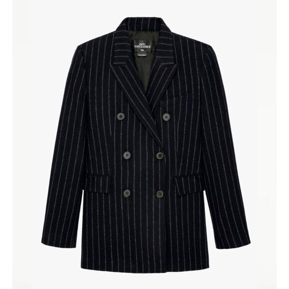 NWT Zara Into the Classics Limited Edition Wool Blend Double Breasted Blazer - Picture 6 of 11
